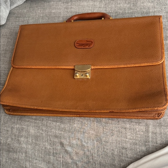 Vintage Crocodile Brand Leather Briefcase - Picture 1 of 16